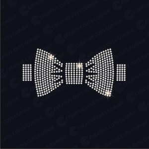 File Svg modello strass per Cricut con papillon Design adesivo strass per maglietta Svg Hotfix Modello strass Cricut Svg Strass