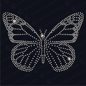 Schmetterling Strass Vorlage für Cricut sofortiger Download svg Strass Datei für Cricut Strass ss10 Shirt Template Tshirt Design svg