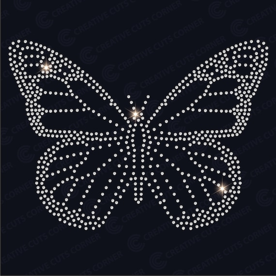 Butterfly rhinestone template ss10 svg  for cricut instant download rhinestone design for rhinestone shirt template design svg