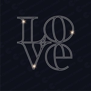 Love Rhinestone Template Svg Files For Cricut Hotfix Rhinestone Shirt Template Svg Download Svg Rhinestone File For Cricut Svg Cut File Sign