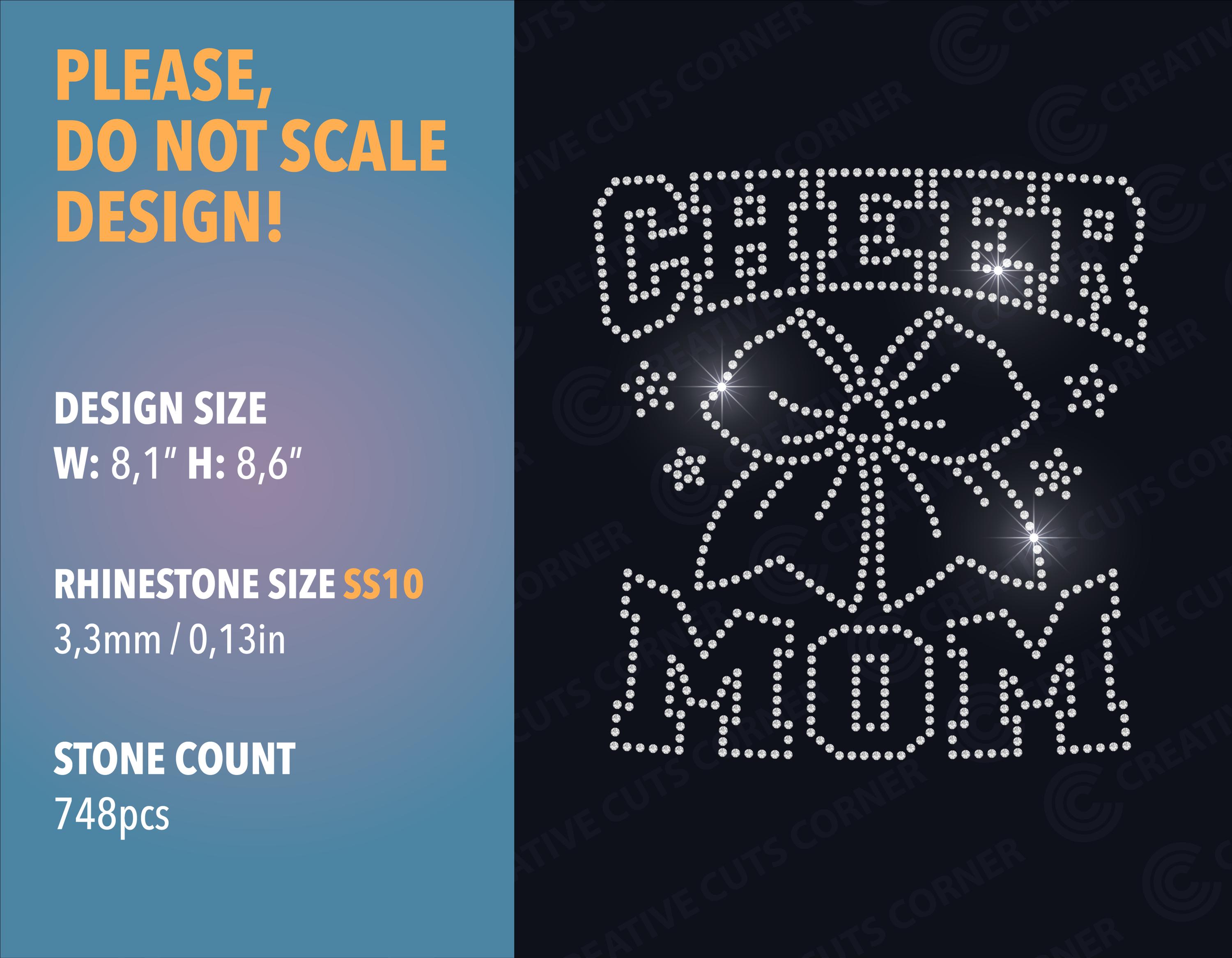 Cheer Mom Rhinestone Template Svg Ss10 SVG Cheerleader Mom Template ...