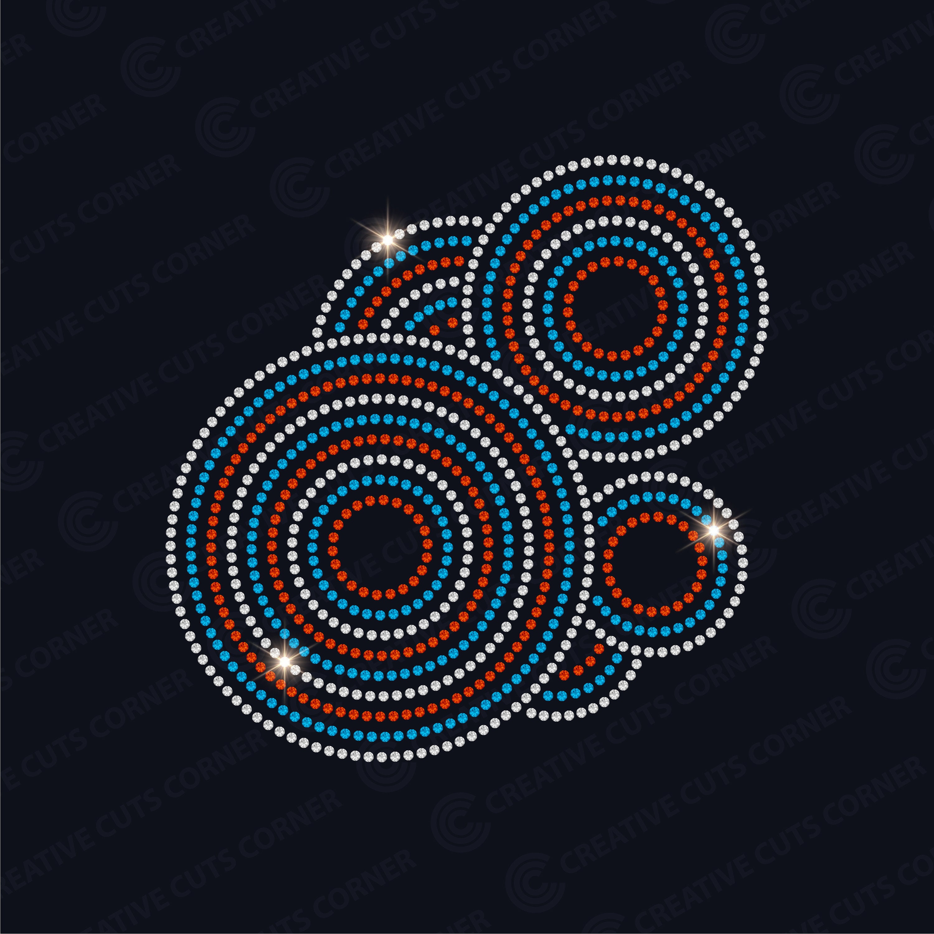 Rhinestone Template Abstract Svg File for Cricut Rhinestone Template ...