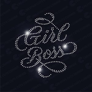 Girl boss Rhinestone Template ss10 Svg Digital File Rhinestone Sign Rhinestone Shirt Template File For Cricut Svg Download Rhinestone Decal