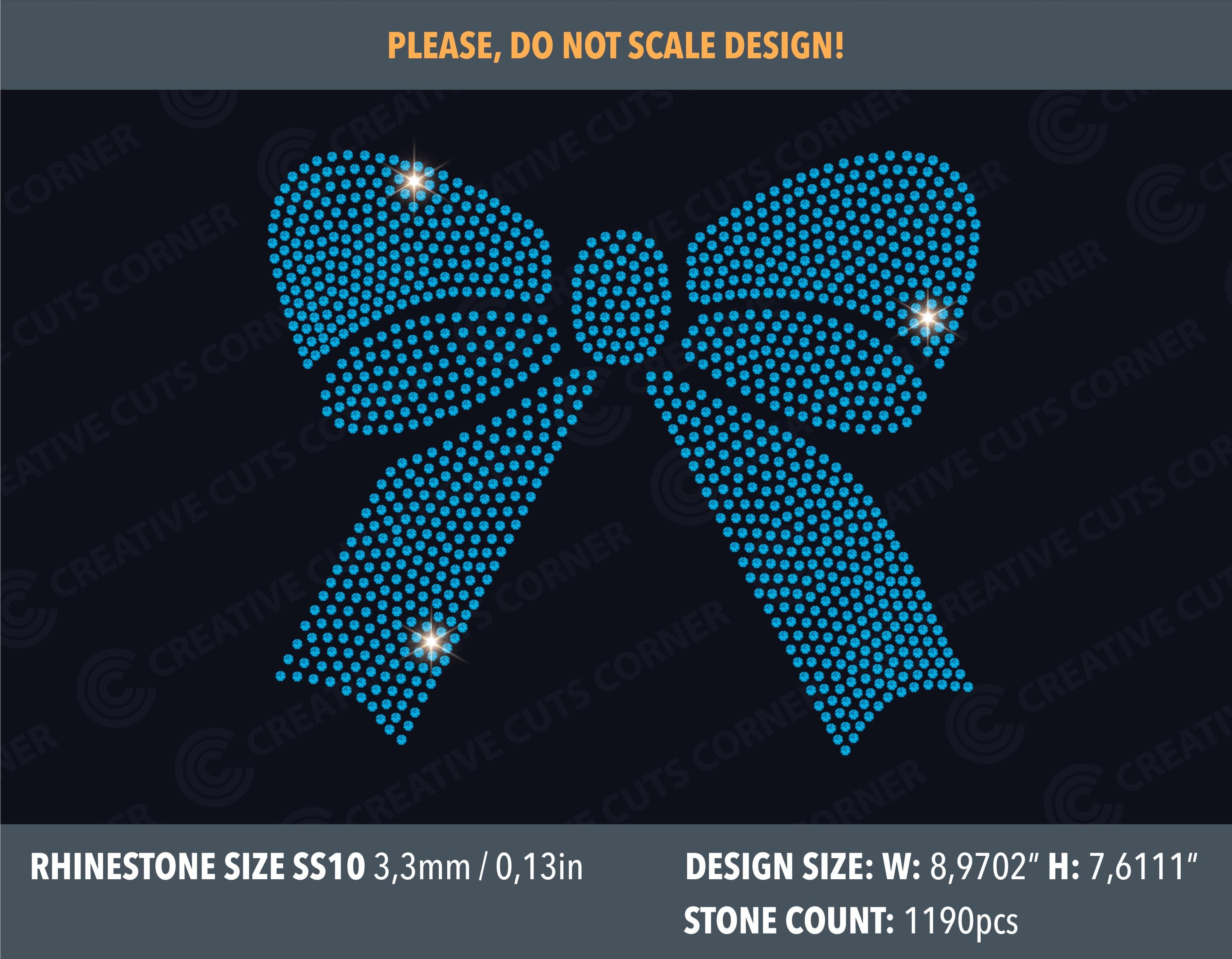 Rhinestone Template Svg Files for Cricut Bow Bundle Rhinestone Template ...