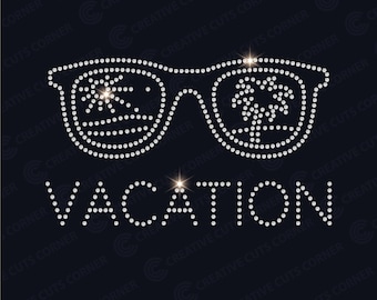 Plantilla de gafas de sol con diamantes de imitación SVG Archivo SVG Plantilla de diamantes de imitación con fijación en caliente Diseño SVG para camiseta Archivo de corte SVG Diamantes de imitación SS10 Cricut