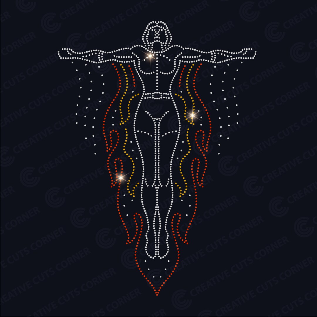 Hotfix Rhinestone Template Ss6 Cut File Superhero Rhinestone Hotfix Dxf ...