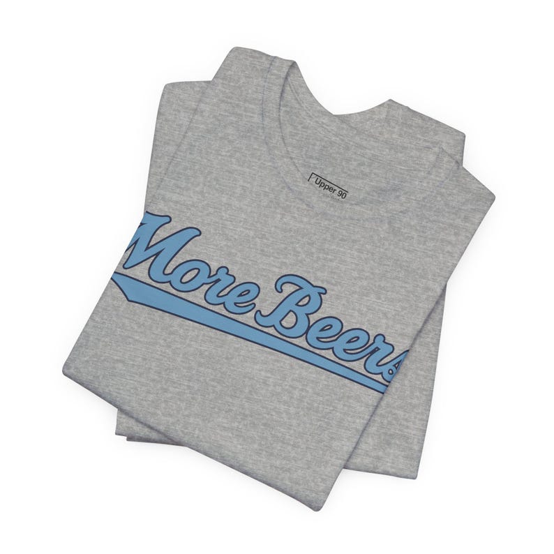 Camiseta con el logo de béisbol de More Beers Chapel Hill / Fuente vintage de Carolina del Norte imagen 6