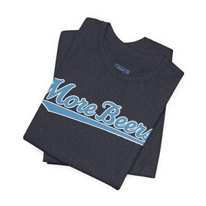 Camiseta con el logo de béisbol de More Beers Chapel Hill / Fuente vintage de Carolina del Norte imagen 5