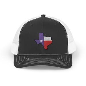 Texas Flag Snapback Trucker Cap, Texas State Flag Hat, Lone Star State Cap, TX Flag Baseball Cap, Patriotic Texas Snapback Hat