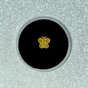 Yellow Jelly Crystal Butterfly Tooth Gem