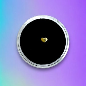 Winziger Gold Herz Zahn Gem