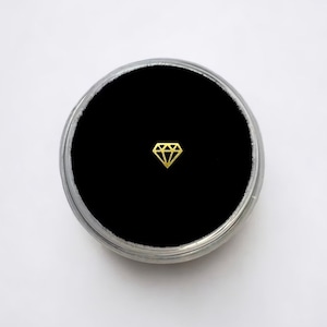 Gold Mini Diamond Tooth Gem Charm