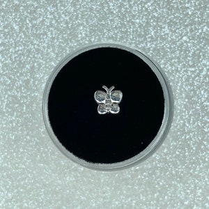 Silver Jelly Crystal Butterfly Tooth Gem