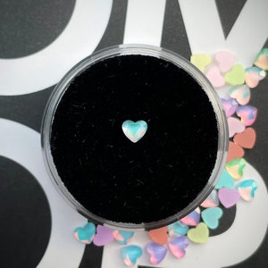 Blue Aura Heart Tooth Gem