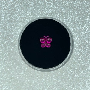 Purple Jelly Crystal Butterfly Tooth Gem