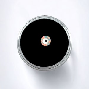 White Opal Evil Eye Tooth Gem