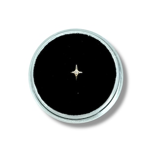 Massiver 18k Gold Sparkle Zahn Edelstein Anhänger mit Diamant