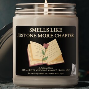 Funny Candle, Book Lover Gift Library Mom Gift For Her Book Lover Decor, Gift For Friend Reader Gift Reading Lover Candle Bookish Aesthetic