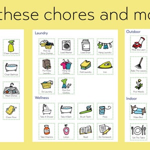 Daily Chore Checklist for Kids and Toddlers, Printable Chore Chart - Etsy