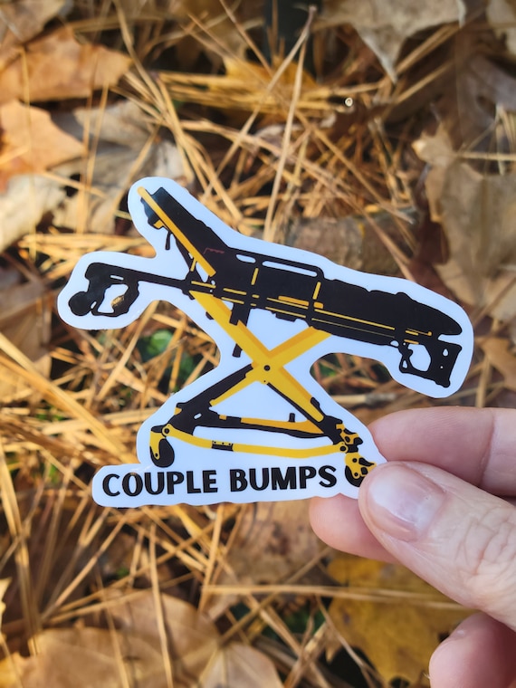 Couple Bumps EMS Sticker, waterproof sticker, vinyl sticker, minimalist, gift, handmade
