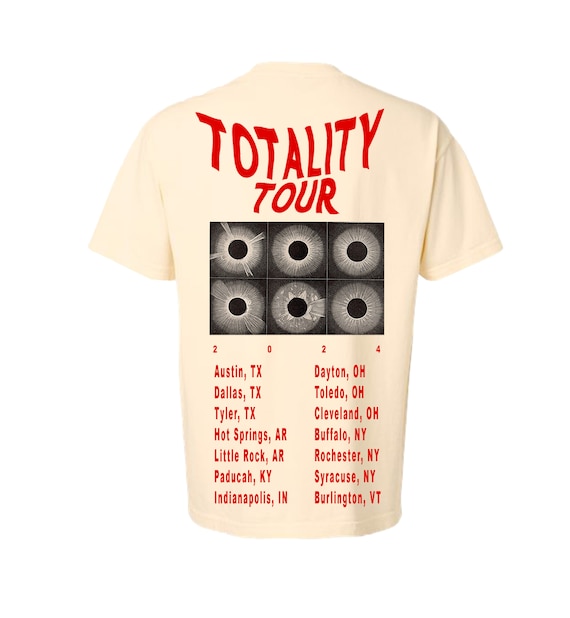 The TOUR T in Faded Cream. Major Cities Listed.