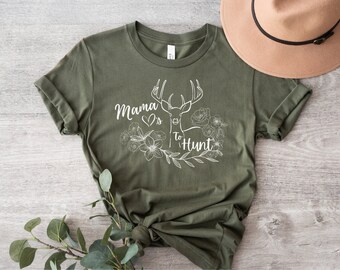 Mama Deer Hunting Shirt: Floral Deer Lover Tee