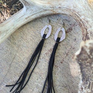 Gewei oorbellen herten sieraden faux suade koord accent oorbel bot natuurliefhebber cadeau jacht partij aanwezig cowgirl rodeo zomer bruiloft outfit
