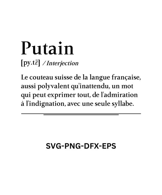 Putain Définition Svg Français, French Svg, Svg Drôle, French