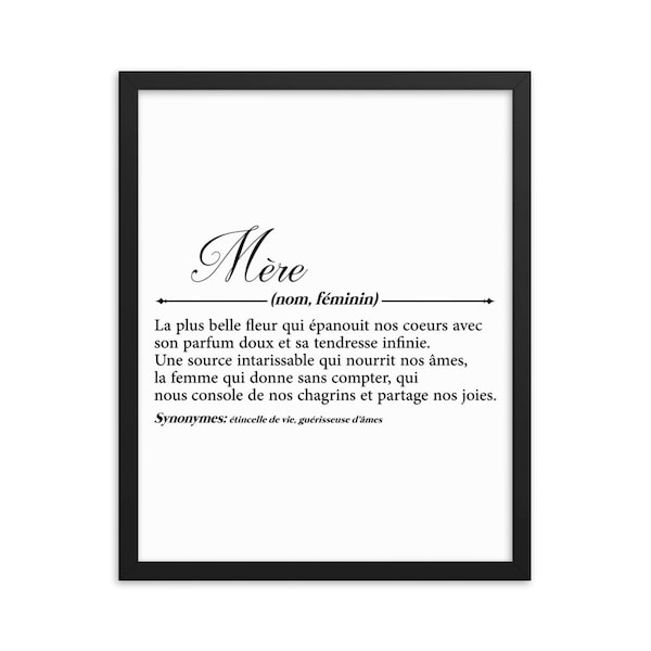 French Mother Definition SVG, Shirt Designs SVG, French Definition SVG Files for T-shirts, Pillows, Mugs, Wall Art