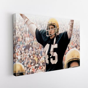 RUDY Movie Poster - Inspirational Sports Poster - Football Poster Print - Motivational, Classic, Digital Oil Painting, Home Art
