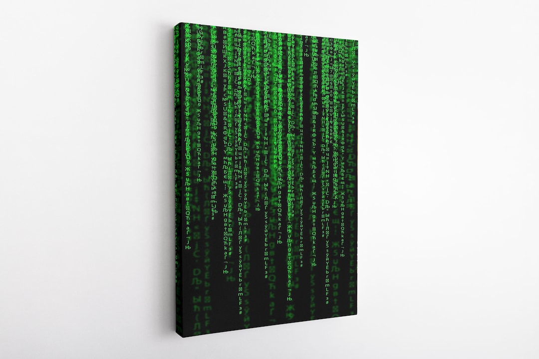 Matrix Canvas Matrix Wall Artmatrixhome Decor Technologycanvas