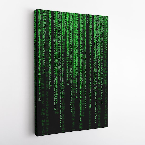 Matrix Canvas Matrix Wall Art-Matrix-Home Decor technology-Canvas technology wall art hacker canvas-hacker wall art