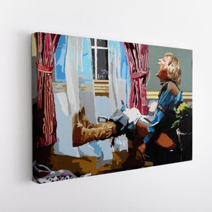 Print Canvas Dumb and Dumber Movie Poster Canvas Print- Harry Dunne Print - Funny Bathroom, Comedy, Home Art, Funny Movie,Harry Dunne