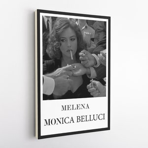 Melena Monica Belluci Wall Art, Large Canvas, Canvas Gift, Monica Belluci, Portrait Canvas Art, Portre Art Canvas, Monica Belluci 3D Canvas,