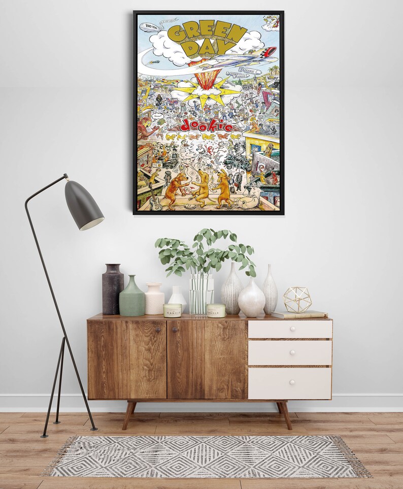 Green Day Dookie Album Art Poster High Quality Print Wall Art Gifts for