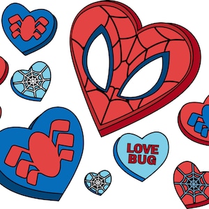Valentine Superhero SVG/PNG/JPEG