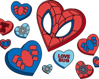 Valentine Superhero SVG/PNG/JPEG