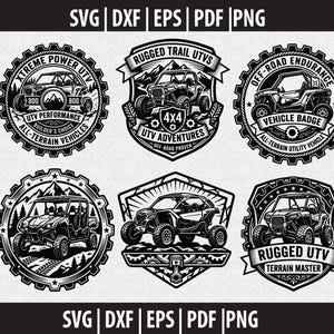 UTV sport Svg | Off road vehicle illustration cut file | UTV Svg Dxf Png Eps Cricut Silhouette instant download