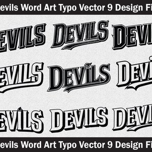 Devils svg,Devils mascota svg,Devils cut file,Devils vector,Devils word art svg,Devils tipografía,Devils