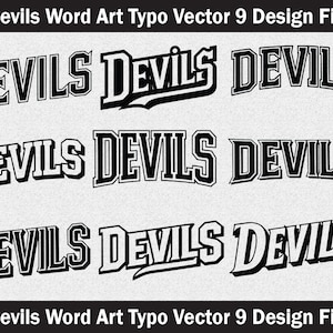 Devils svg,Devils mascota svg,Devils cut file,Devils vector,Devils word art svg,Devils tipografía,Devils