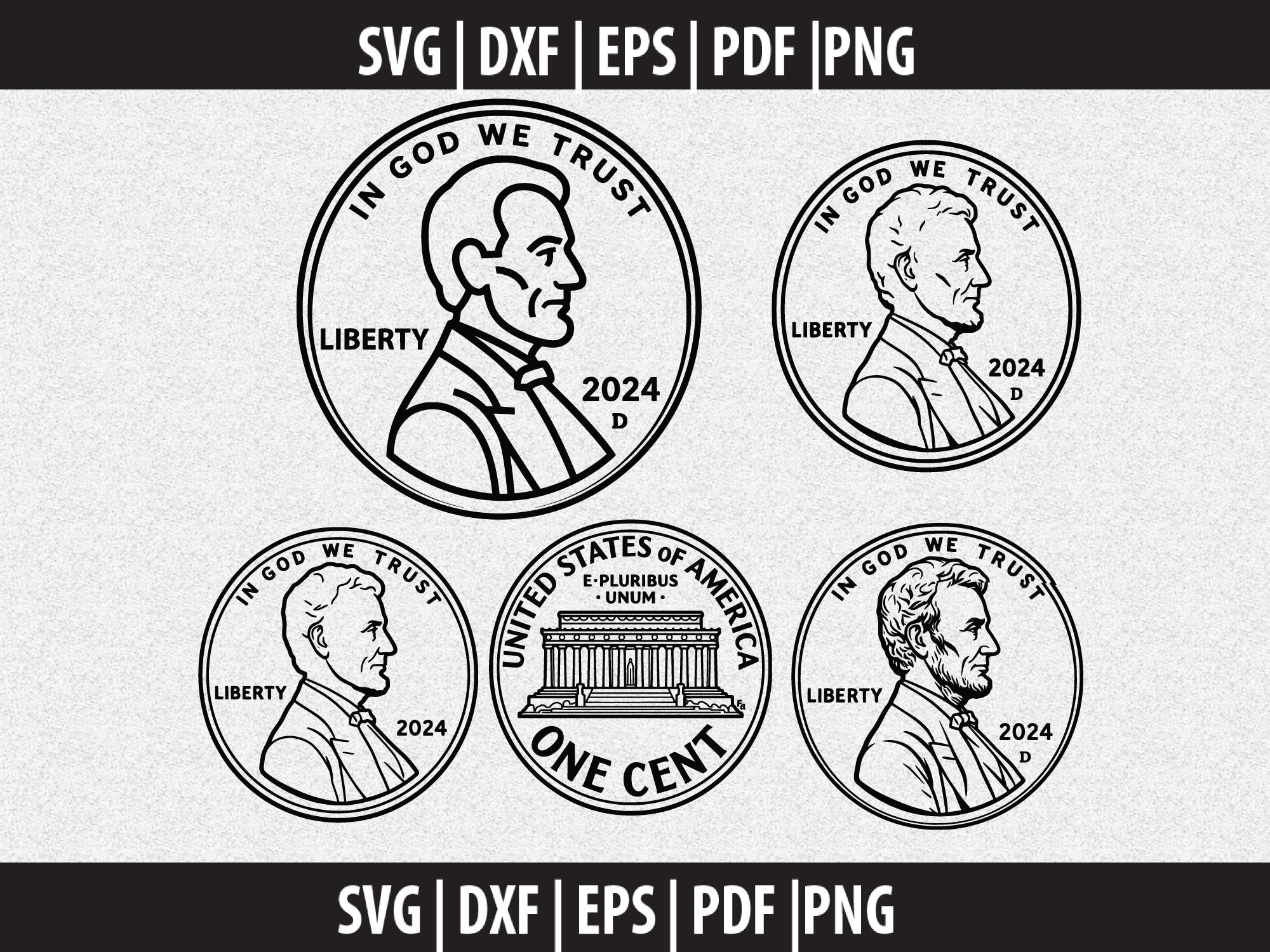 1p Coin Clip Art