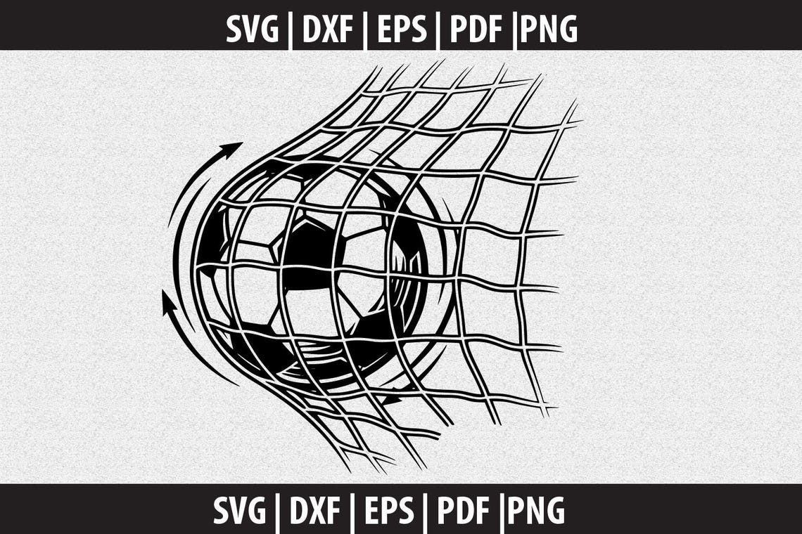 Football Net Pattern Svg Sports Clipart: Soccer Ball Net Svg Vector Silhouette - Svg Png Dxf Pdf ...