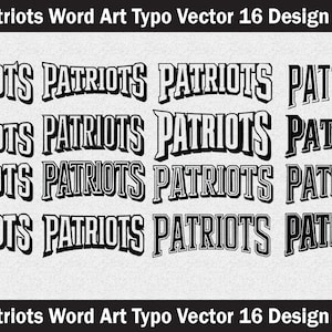 Patriots svg,Patriots mascot svg,Patriots cut file,Patriots vector,Patriots word art svg,Patriots typography,Patriots