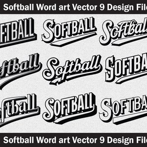 Softball svg,Softball ball svg,Softball cut file,Softball vector,Softball word art svg,Softball typography,Softball