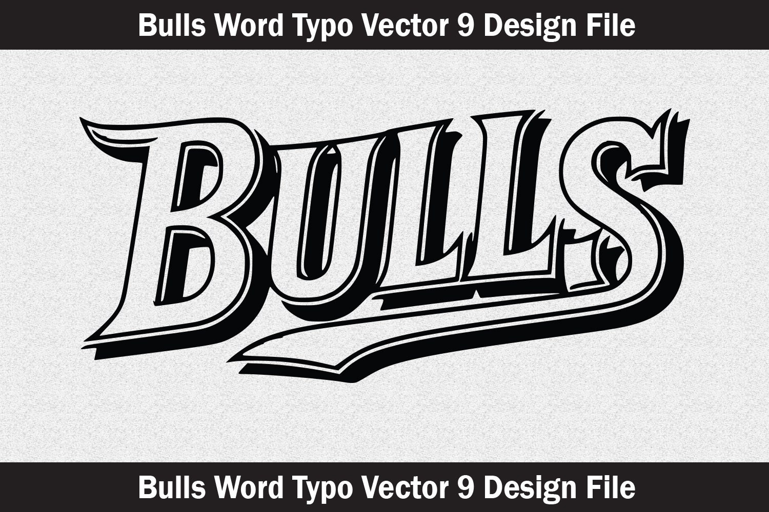 Bulls Word Art SVG, Typography Vector (digital Download) - Etsy