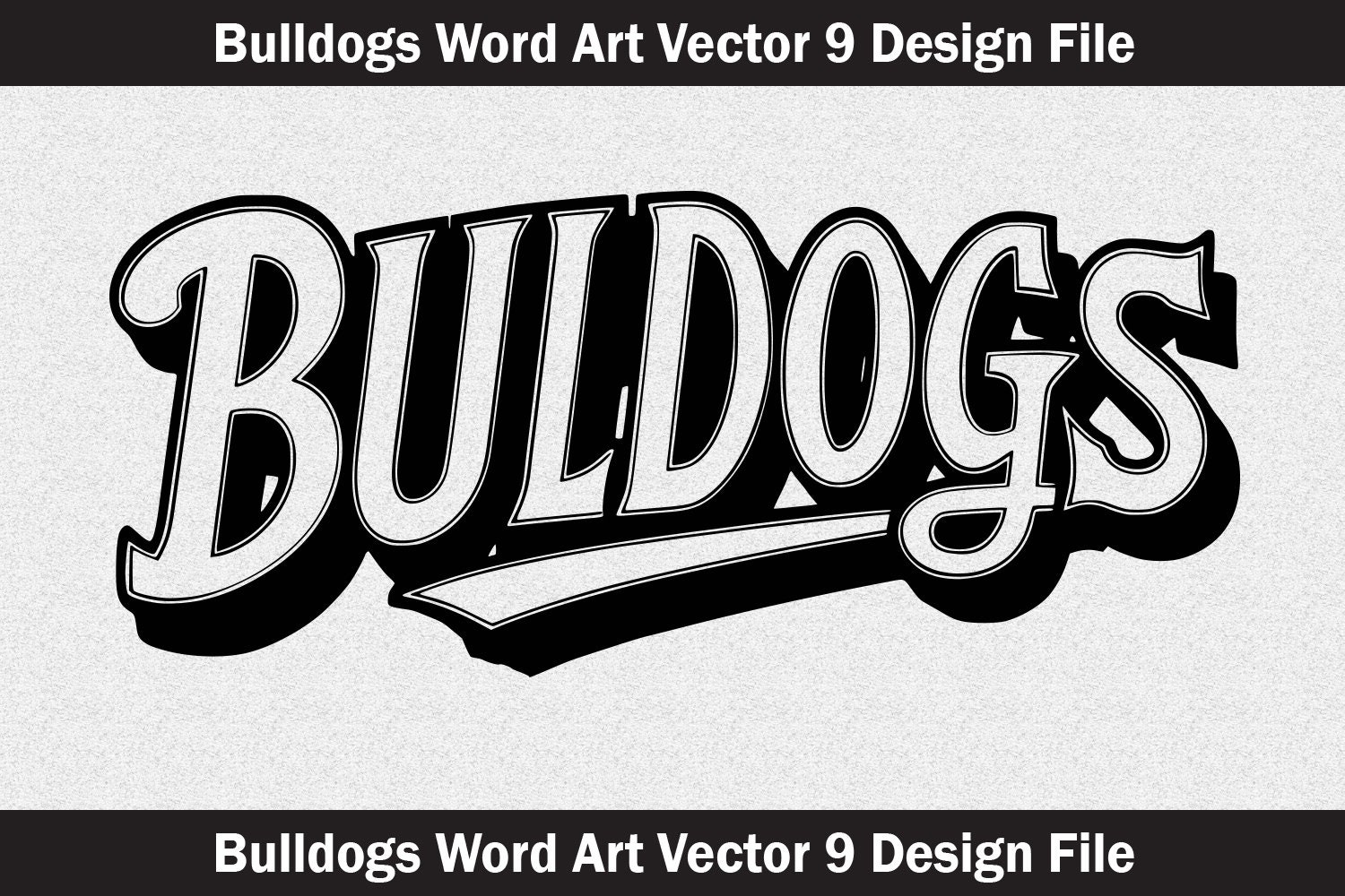 Bulldogs Mascot SVG, Typography Word Art (digital Download) - Etsy