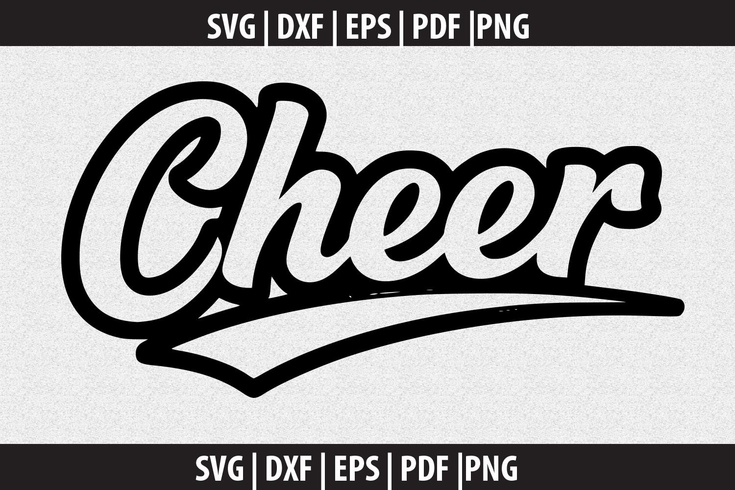 Cheer Word Art SVG, Cheer Mascot Typography (digital Download) - Etsy