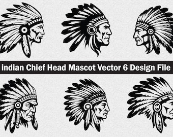 Chief Head Silhouette Svg ,indian Chief Svg, Chief Silhouette , Chief svg, Chief  head svg, Chief cut file ,Indian Chief vector, Chief svg