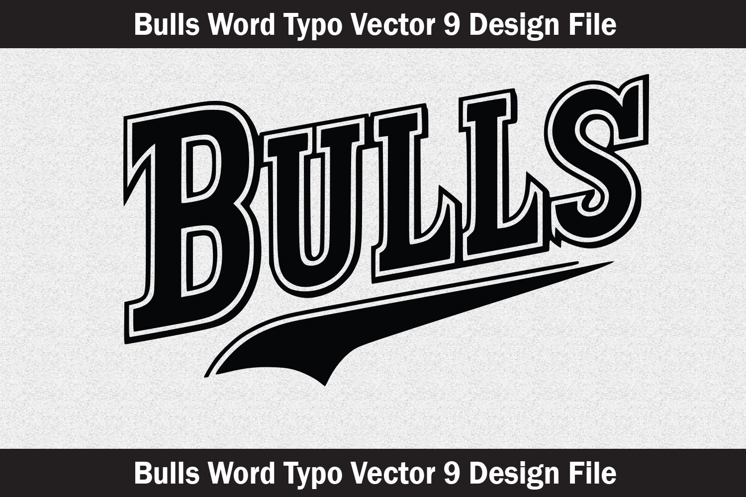 Bulls Word Art SVG, Typography Vector (digital Download) - Etsy