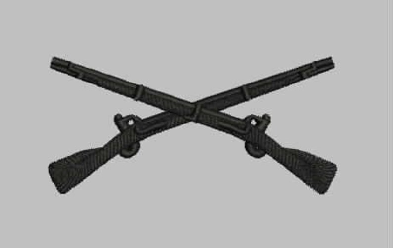 U.S. Army Infantry Branch Embroidery Files (dst, Pes, Exp, Xxx Formats ...